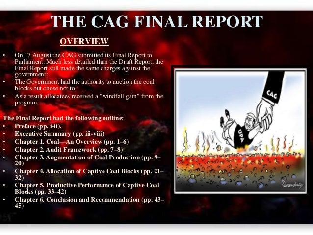 cag report on coal scandal